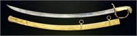 FEDERAL PERIOD EAGLE HEAD SABER WITH SCABBARD.