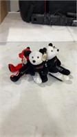 3 small stuffed bears