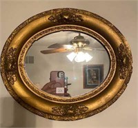 26" Framed Oval Mirror