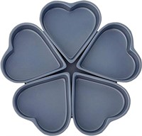 (N) Fox Run 4460 Linked Heart Cake Pan, 4-Inch, Pr