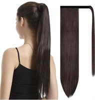 20" Dark Brown Ponytail Hair Extension