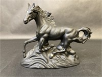 Paul Sebastian Black Fine Porcelain Horse Figurine