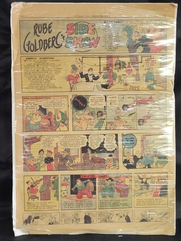 1938 Rube Goldberg’s Side Show Comic