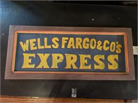 Wells Fargo & Co’s Express sign 28 x 12 inches