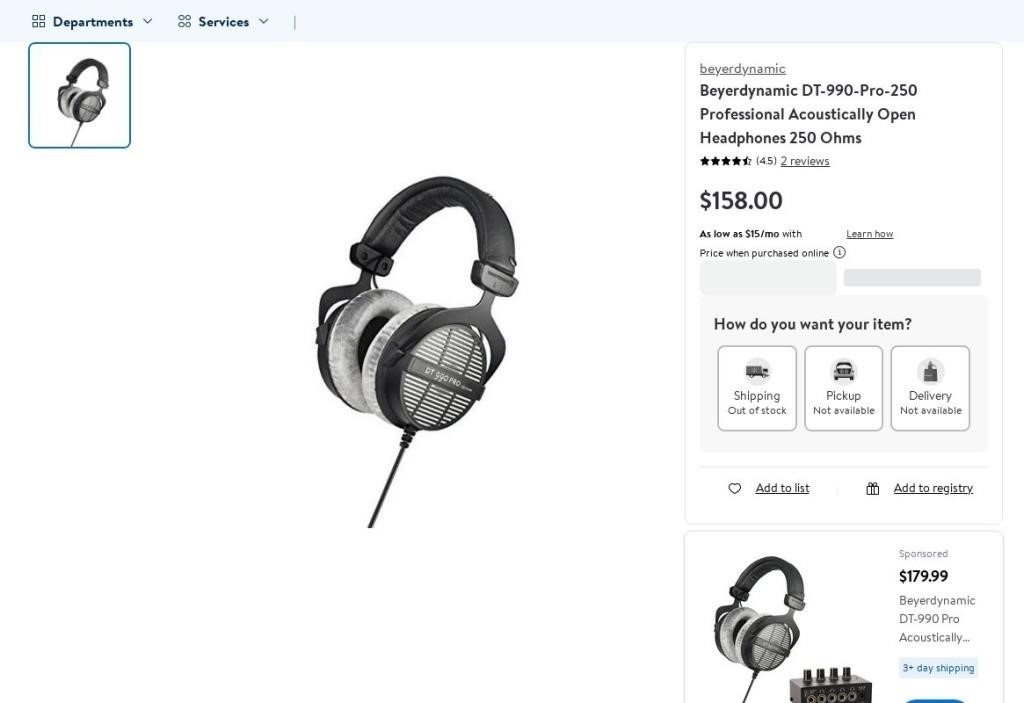 OF3819  Beyerdynamic DT-990-Pro-250 250 Ohms