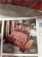 12 PCS BEDROOM BEDDING SET WITH MATCHING CURTAINS