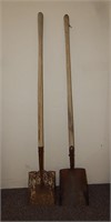 Pair Vintage Flat Head Shovels