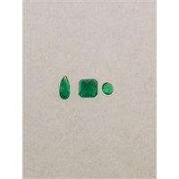 Authentic Natural Emerald Loose Gemstones .1, .7