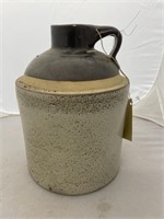 Large neck stone ware jug. 7 in diameter, some sma