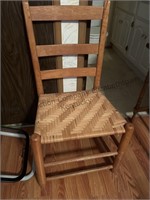 Cane bottom ladder back chair