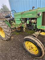 JOHN DEERE 420 -SOLD WITH ATTACHMENTS