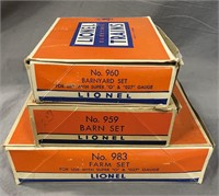 3 Boxed Lionel Plasticville Structure Kits