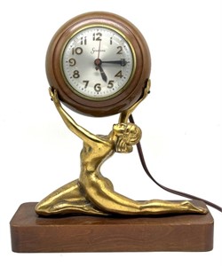 Art Deco Sessions Golden Goddess Clock