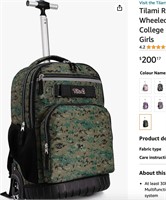 Tilami Rolling Backpack 18 inch Wheeled
