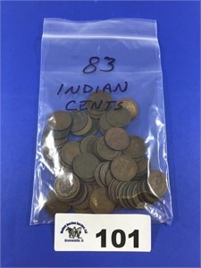 INDIAN PENNIES (83 Coins)