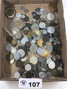 ASSORTMENT  OF FOREIGN COINS
