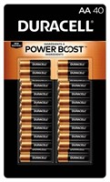 Duracell Alkaline AA Batteries 40 Count $29