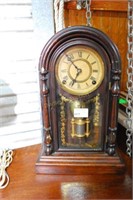 Wooden Dome Cased Ingram Mantle Clock