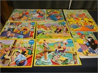 10 Popeye & Mother Goose Puzzles