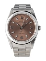 Rolex Air-king Salmon Dial Automatic Watch 34mm