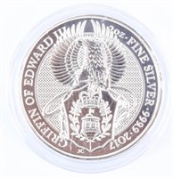 Coin 2017 Griffin of Edward 2 Oz. Silver