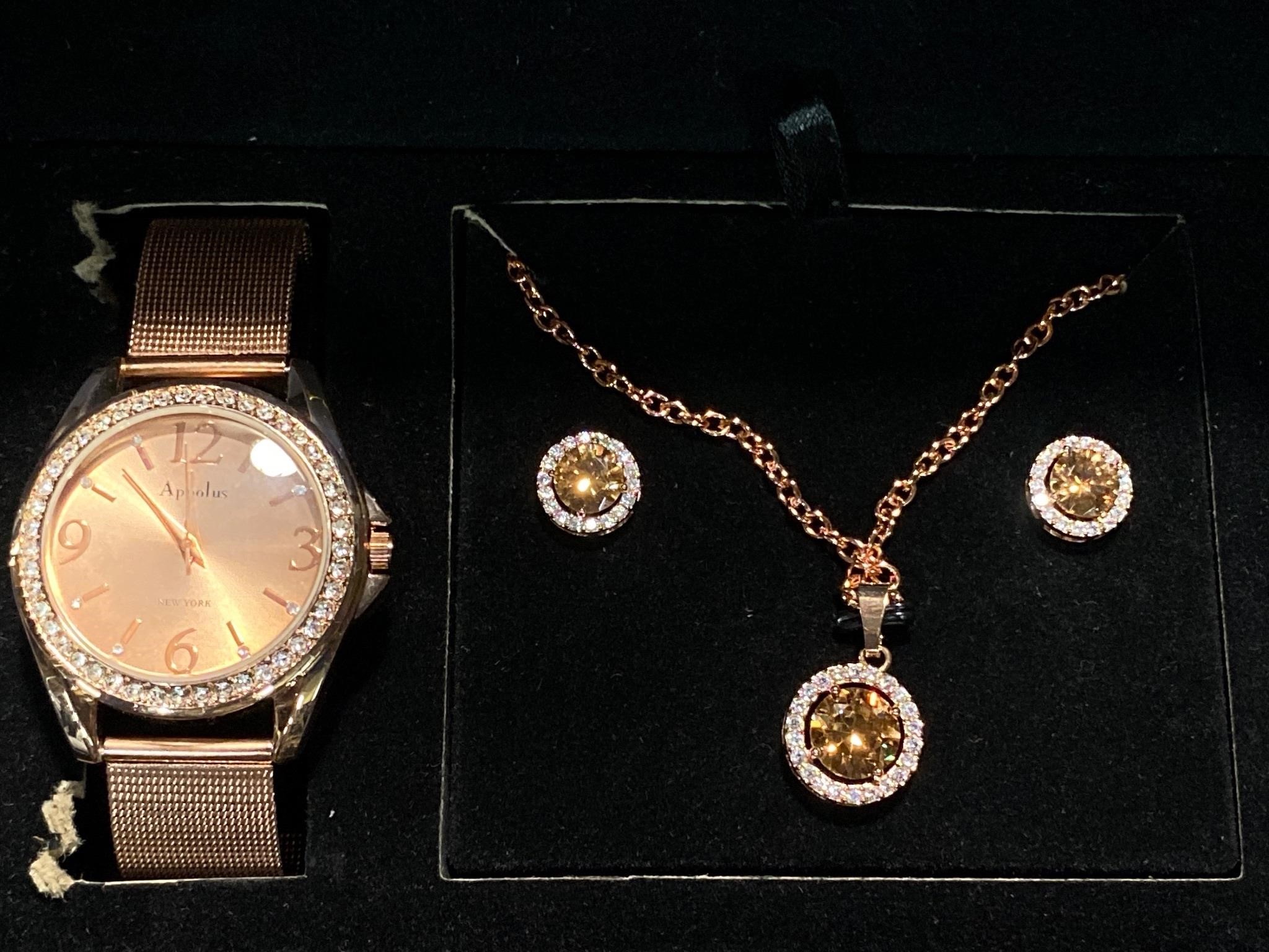 NEW Appolus Watch and Jewelry Set