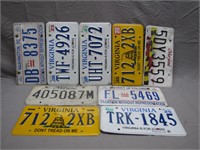 Lot Of Assorted Vintage DMV License Plates