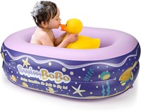 Baby Bathtub  Inflatable  Travel (Purple  Large)