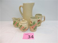 Vintage RRPCo, Roseville Pottery Set