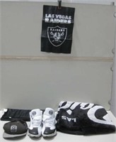 Assorted Raiders Items Largest 48"x 38" Pre-Owned