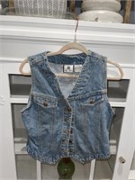 Vintage Bill Blass Denim Vest Medium