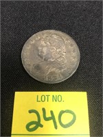 1834 Draped Bust Silver Half Dollar