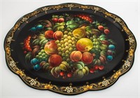 Russian Hand-Painted Sill Life Platter