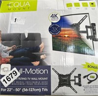 EQUA FULL MOTION TV MOUNT RETAIL $30