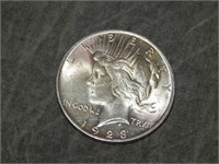 1923 Peace SILVER Dollar UNC to me U Grade