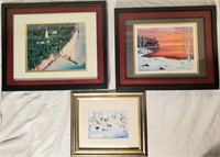 3 lake Superior framed pictures