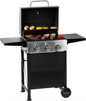 MASTER COOK 3 Burner BBQ Propane Gas Grill, Stain