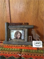 At Home Cowgirl up barrel racer 6x4 picture frame