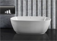 32”x71” freestanding soaking bathtub