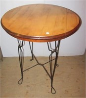 Soda fountain table. Measures 31" tall, 23.5" in