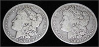 (2) 1900 Morgan O Silver Dollars