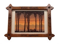 Arts and Crafts Carved Oak, Framed Print