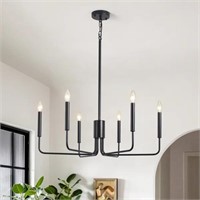 6 - Light Dimmable Classic Chandelier $166