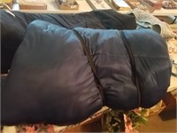 Black Coleman sleeping bag