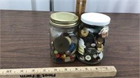 2small Jars of buttons