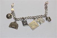 A Sterling Charm Bracelet