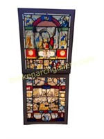 2 Antique European Stained Glass Panels