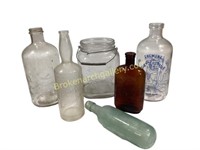 Spring Water Jugs, Whiskey and Barber Bottles
