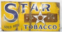 Star Tobacco Steel Sign,12x24