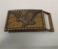 Brass Eagle In Flight Belt Buckle UJC